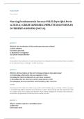 NCLEX RN fundamentals EXAM A&plus; GRADE ASSURED COMPLETE SOLUTIONS AND VERIFIED ANSWERS