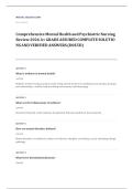 NRNP 6610 psychiatric mental health NP EXAM A&plus; GRADE ASSURED COMPLETE SOLUTIONS AND VERIFIED ANSWERS