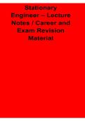 Stationary Engineer Lecture Notes Career and Exam Revision Material Boilers Systems Safety Study Guide 2025&sol; 2026