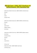 MSN 624 Exam 1 &lpar;2026 &sol; 2027&rpar; Questions and Verified Answers&comma; 100&percnt; Guarantee Pass