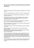BIO 180 FINAL EXAM BYUI QUESTIONS AND VERIFIED ANSWERS