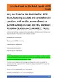 Updated Latest Test Bank for Adult Health 2 HESI Exam Comprehensive Nursing Practice Questions with Verified Answers Based on Current Nursing Standards 2026&ndash;2027&period;