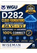 WGU D282 Cloud Foundations Objective Assessment &vert; OA V1 and V2 &vert; Questions and Answers &vert; 2026 Update &vert; 100&percnt; Correct&period;
