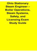 Ohio Stationary Steam Engineer Boiler Operations Steam Systems Safety and Licensing Exam Study Guide 2025&sol; 2026