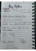 SHORT NOTES PHYSICS- RAY OPTICS