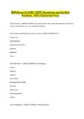MSN Exam I and III Exam Questions with 100&percnt; Correct Answers &vert; Latest Version &lpar;2026&sol;2027&rpar; Expert Verified