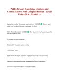 Publix Grocery Knowledge Questions and Correct Answers with Complete Solution &vert; Latest Update 2026 &vert; Graded A&plus;