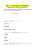 MSN 277 Exam 1 &lpar;2026 &sol; 2027&rpar; Questions and Verified Answers&comma; 100&percnt; Guarantee Pass
