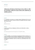 Capella NURS 6011 evidence based practice EXAM A&plus; GRADE ASSURED COMPLETE SOLUTIONS AND VERIFIED ANSWERS