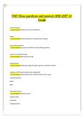 EMT HOSA 2026&sol;2027 &ndash; Practice Questions and Answers &vert; A&plus; Grade Study Guide for HOSA Competitive Events Prep