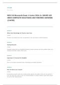 GCU NUR 550 translational research EXAM A&plus; GRADE ASSURED COMPLETE SOLUTIONS AND VERIFIED ANSWERS