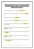PORTAGE LEARNING BIOL 251 A&P I EXAM 1&vert;ACTUAL QUESTIONS AND VERIFIED ANSWERS &vert; GRADED A&plus; &vert; PASS FIRST ATTEMPT &vert; BRAND NEW 2026 UPDATE&excl;&excl;&excl;&excl;&excl;&excl;