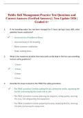 Publix Deli Management Practice Test Questions and Correct Answers &lpar;Verified Answers&rpar; &vert; New Update 2026 &vert; Graded A&plus;