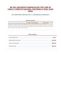 NR 566 &lpar;ADVANCED PHARMACOLOGY FOR CARE OF FAMILY&rpar; Complete Quizzes&comma; Midterms & Final Exam Bank 550&plus; &lpar;Updated 2026&rpar; Complete Exam Pack   A&plus; Graded Questions & Verified Answers