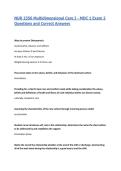 NUR 2356 Multidimensional Care I - MDC 1 Exam 2 Questions and Correct Answers