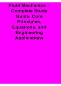 Fluid Mechanics Complete Study Guide Core Principles Equations and Engineering Applications 2025&sol; 2026