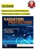 TEST BANK  Radiation Protection in Medical Radiography  9th &NewLine;Edition by Sherer Chapters 1 - 14 &vert; Complete