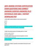 ABYC MARINE SYSTEMS CERTIFICATION &NewLine;EXAM QUESTIONS AND CORRECT &NewLine;ANSWERS &lpar;VERIFIED ANSWERS&rpar; PLUS &NewLine;RATIONALES 2026 Q&A &vert; INSTANT &NewLine;DOWNLOAD PDF 