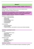  de doelstellingen Algemene Psychologie &vert;samenvatting&vert; PXL &vert; 2025&sol;26