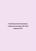 Inleiding tot de Psychodiagnostiek doelstellingen  &vert; Hogeschool PXL &vert; 2025&sol;26