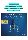 Solution Manual For Financial Accounting 11th Edition by Jerry J&period; Weygandt&comma; Paul D&period; Kimmel&comma; Donald E&period; Kieso &sol; Latest & Updated Version 2024 A&plus;