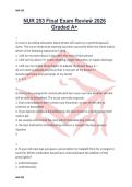 NUR 253 FINAL ASSESSMENT REVIEW QUESTIONS AND ANSWERS COMPLETE MATERNAL AND CHILD NURSING STUDY GUIDE