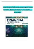 Solution Manual For Financial Accounting&comma; 13th Edition by C William Thomas and Wendy M&period; Tietz&comma; Verified Chapters 1 - 12&comma; Complete Newest Version