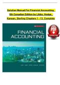 Solution Manual For Fundamentals of Financial Accounting&comma; 8th Edition 2024 by Fred Phillips&comma; Robert Libby&comma; Verified Chapters 1 - 13&comma; Complete Newest Version