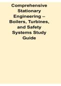 Comprehensive Stationary Engineering Boilers Turbines and Safety Systems Study Guide 2025&sol; 2026