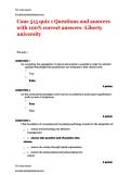 Couc 515 quiz 1 Questions and answers with 100&percnt; correct answers -Liberty university