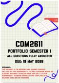 COM2611 Portfolio Semester 1 Memo &vert; Due 19 May 2026