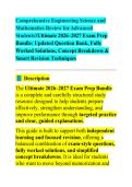 Comprehensive Engineering Science and Mathematics Review for Advanced Students 2026 STUDY GUIDE 2026&sol;2027 ACCURATE QUESTIONS WITH CORRECT DETAILED ANSWERS &vert;&vert; 100&percnt; GUARANTEED PASS NEWEST VERSION