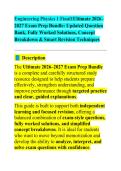 Engineering Physics 1 Final Exam 2026 STUDY GUIDE 2026&sol;2027 ACCURATE QUESTIONS WITH CORRECT DETAILED ANSWERS &vert;&vert; 100&percnt; GUARANTEED PASS NEWEST VERSION