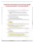 NUR 210 Exam 4 Actual Questions and Correct Answers &lpar;Verified Answers&rpar; Already Graded A&plus; &vert; New Update 2026&sol;2027