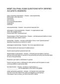 MGMT 254 FINAL EXAM QUESTIONS WITH VERIFIED ACCURATE ANSWERS