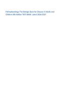 Pathophysiology The Biologic Basis for Disease in Adults and Children 8th Edition TEST BANK  Latest 2026&sol;2027&NewLine; &NewLine;