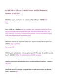 CCNA 200-301 Exam Questions and Verified Answers&vert; Newest 2026&sol;2027&NewLine;