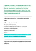 Delaware Category 3 &mdash; Ornamental and Turf Pest &NewLine;Control Examination Questions And Correct &NewLine;Answers &lpar;Verified Answers&rpar; Plus Rationales 2026 &NewLine;Q&A &vert; Instant Download Pdf