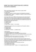 MGMT 254 EXAM 3 QUESTIONS WITH VERIFIED ACCURATE ANSWERS