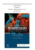 Test Bank for McCance & Huether&rsquo;s Pathophysiology The Biologic Basis for Disease in Adults and Children 9th Edition By Julia Rogers &vert;All Chapters &lpar;1 50&rpar; &vert;Q&As Verified&vert; Grade A&plus; Assured &vert;ISBN 9780323789875&NewLine;