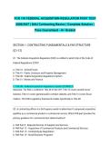 FCR 110 FEDERAL ACQUISITION REGULATION POST TEST 2026&sol;2027 &vert; DAU Contracting Basics &vert; Complete Solution &vert; Pass Guaranteed - A&plus; Graded&NewLine;&NewLine;