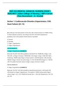 NUR 253 MEDICAL-SURGICAL NURSING EXAM 3 2026&sol;2027 &vert; Galen College of Nursing &vert; 100&percnt; Correct &vert; Pass Guaranteed - A&plus; Graded&NewLine;&NewLine;