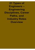 21 Types of Engineers Engineering Disciplines Career Paths and Industry Roles Overview 2025&sol; 2026
