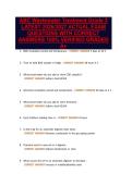 ABC Wastewater Treatment Grade 3&NewLine;LATEST 2026&sol;2027 ACTUAL EXAM&NewLine;QUESTIONS WITH CORRECT&NewLine;ANSWERS 100&percnt; VERIFIED GRADED&NewLine;A&plus;