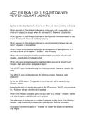 ACCT 3130 EXAM 1 &lpar;CH&period;1 - 3&rpar; QUESTIONS WITH VERIFIED ACCURATE ANSWERS