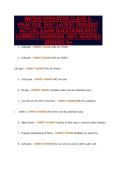 WATER OPERATOR CLASS 3-&NewLine;PRACTICE TEST LATEST 2026&sol;2027&NewLine;ACTUAL EXAM QUESTIONS WITH&NewLine;CORRECT ANSWERS 100&percnt; VERIFIED&NewLine;GRADED A&plus;