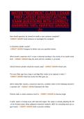WATER TREATMENT CLASS 3 EXAM&NewLine;PREP LATEST 2026&sol;2027 ACTUAL&NewLine;EXAM QUESTIONS WITH CORRECT&NewLine;ANSWERS 100&percnt; VERIFIED GRADED&NewLine;A&plus;