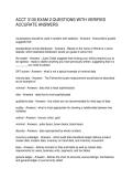 ACCT 3130 EXAM 2 QUESTIONS WITH VERIFIED ACCURATE ANSWERS