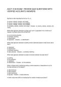 ACCT 3130 EXAM 1 REVIEW QUIZ QUESTIONS WITH VERIFIED ACCURATE ANSWERS