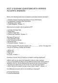 ACCT 3130 EXAM 3 QUESTIONS WITH VERIFIED ACCURATE ANSWERS